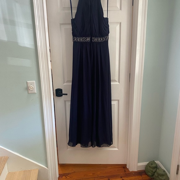 Navy Blue Formal Evening Dress Gown - Picture 7 of 16
